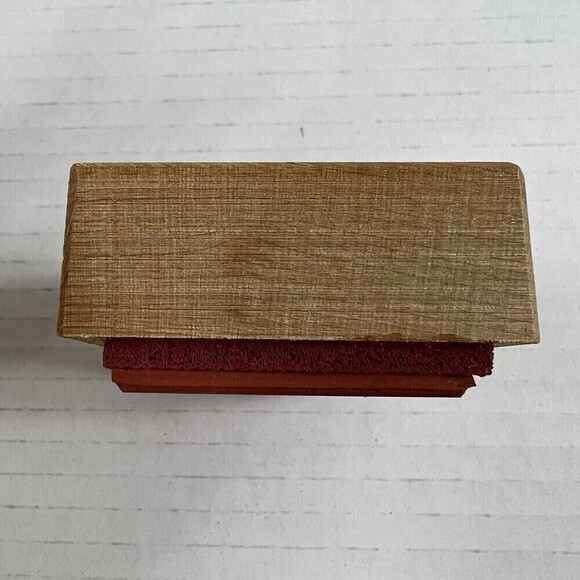 PSX F-392 Christmas Rubber Stamp GIRL ICE SKATING VINTAGE TO/FROM TAG LABEL - Picture 6 of 11